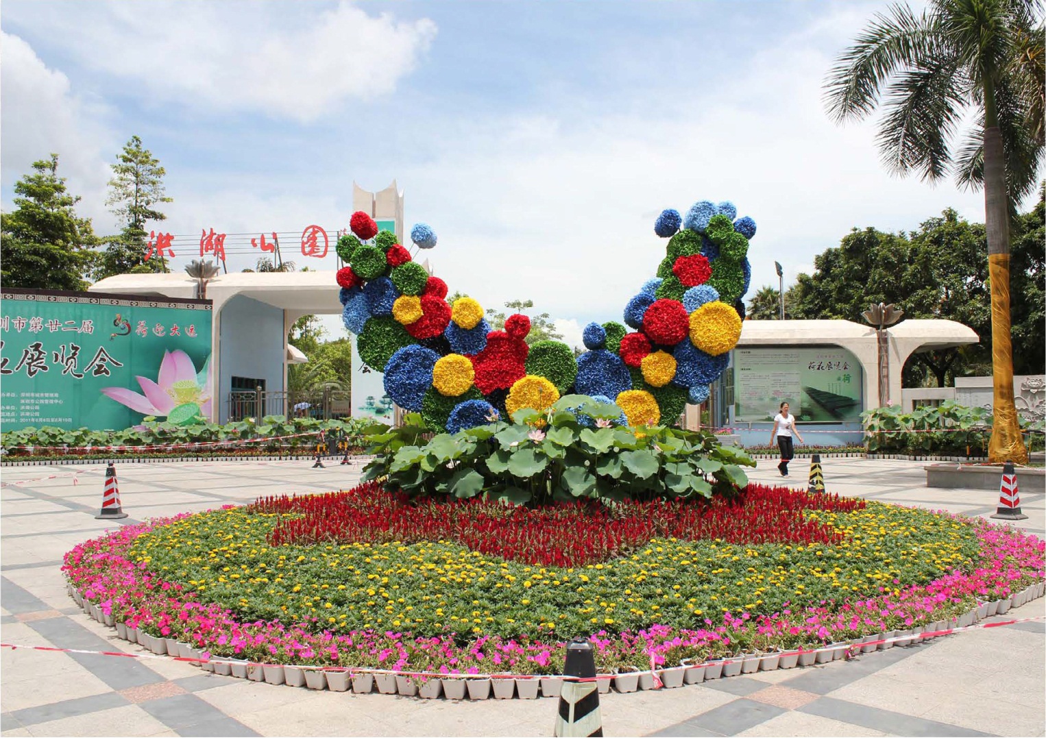 洪湖公園荷花節(jié)擺花工程1.JPG